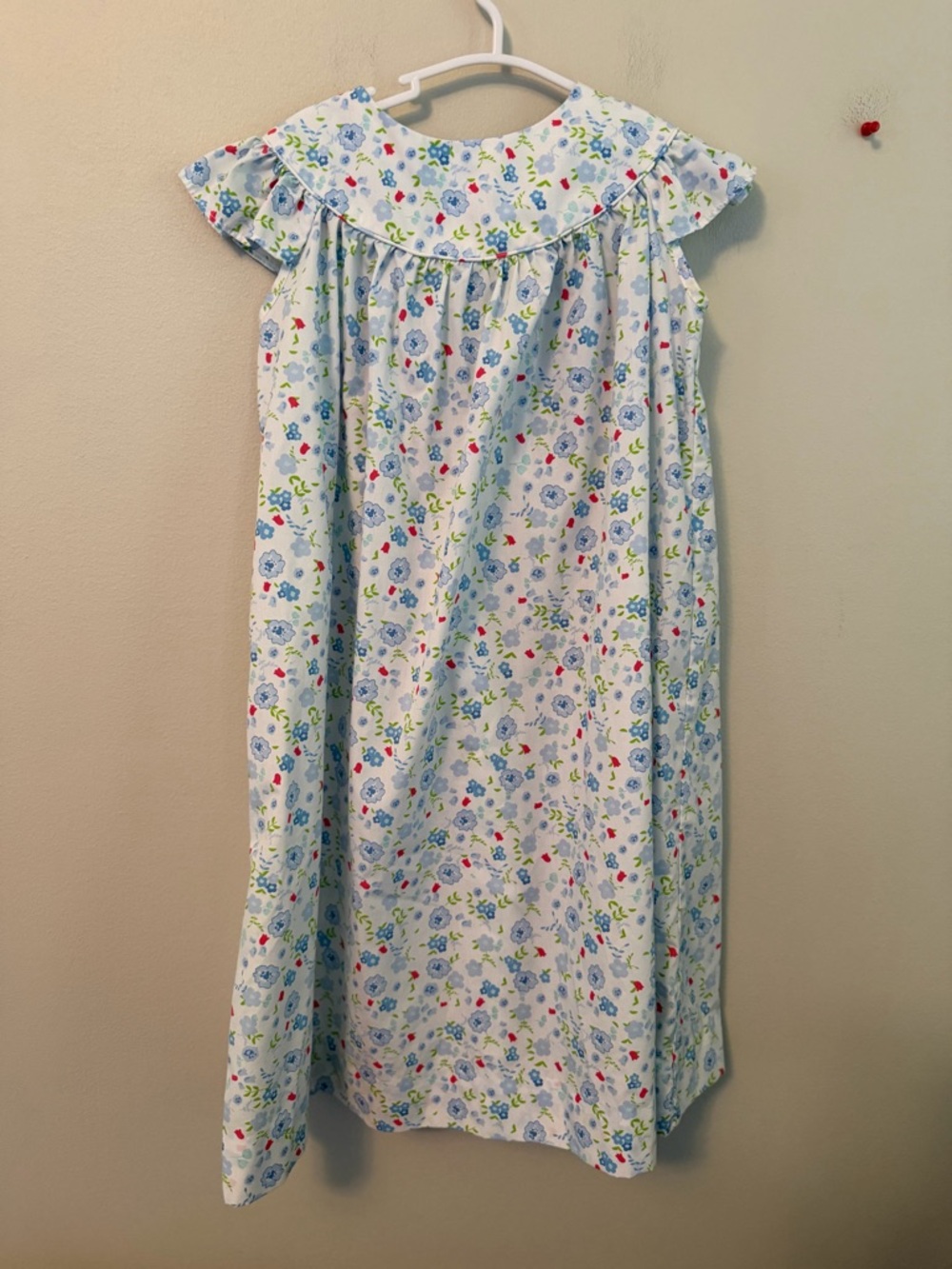 Classic Whimsy Blue and Green Floral Dress